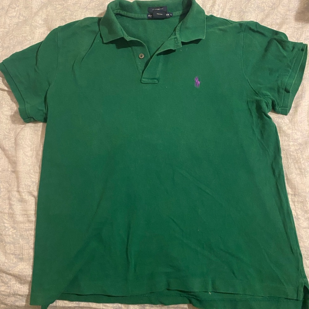 Ralph Lauren Men's Green Polo Shirt